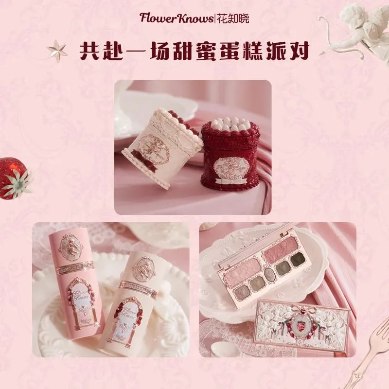 Flowerknows make-up Dárkové sady Little Angel Bunny Zahradní mušle Šperky Glaze na rty Tvářenka Flower Know SWEETIE BEAR Blush korektor