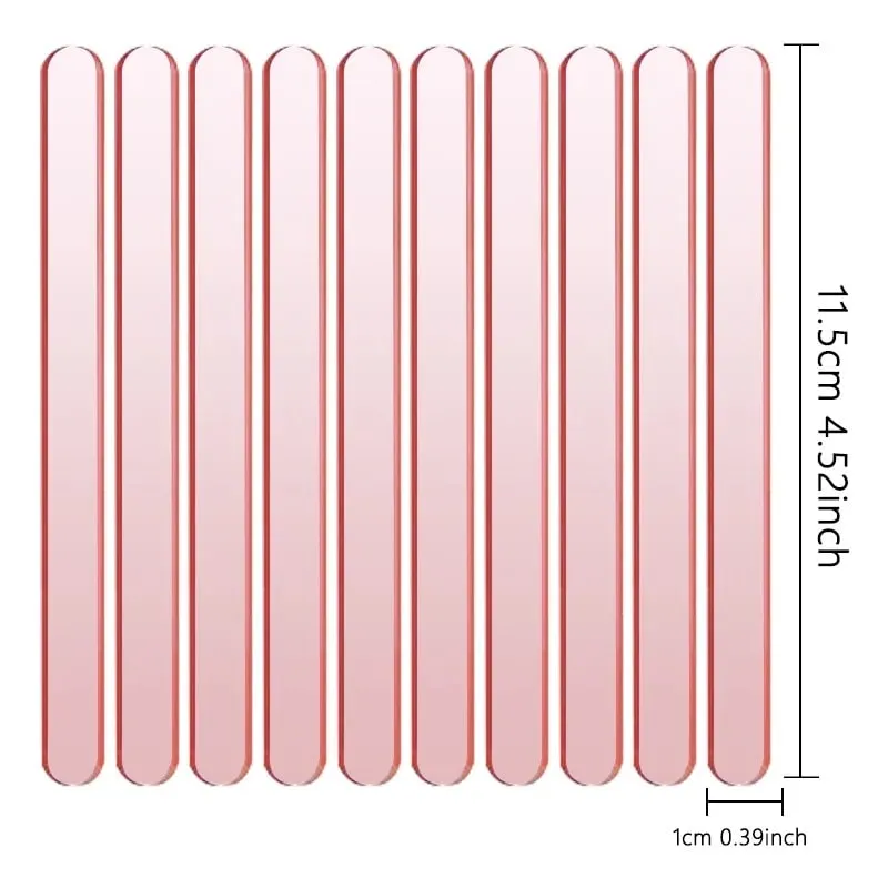 Food Grade Acrylic Ice Cream Sticks 10pcs/set Colorful Light Popsicle Stick Stirring Rod Distinguishing Labels Kitchen Tools — image 19