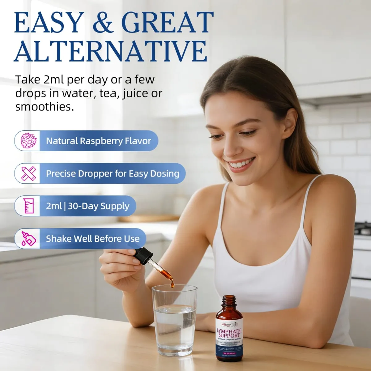 Alliwise Lymphatic Health Support Drops 11 in1 Herbal Compound Formula Body Cleanse & Refresh Digestive Support Lymphatic Detox — image 6