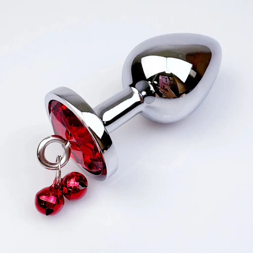 1Pcs Metal Bells Anal Plug Three Sizes Anal Plug Butt Plug G-Point Massage Anal Exercise Masturbation Outdoor Dildos Sex Toys
