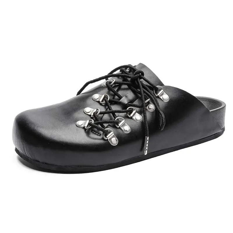 Mens Leather Loafers Non Slip Walking Flats Light Breathable Outdoor Slip on Casual Shoes for Male Work Office Driving Sneakers