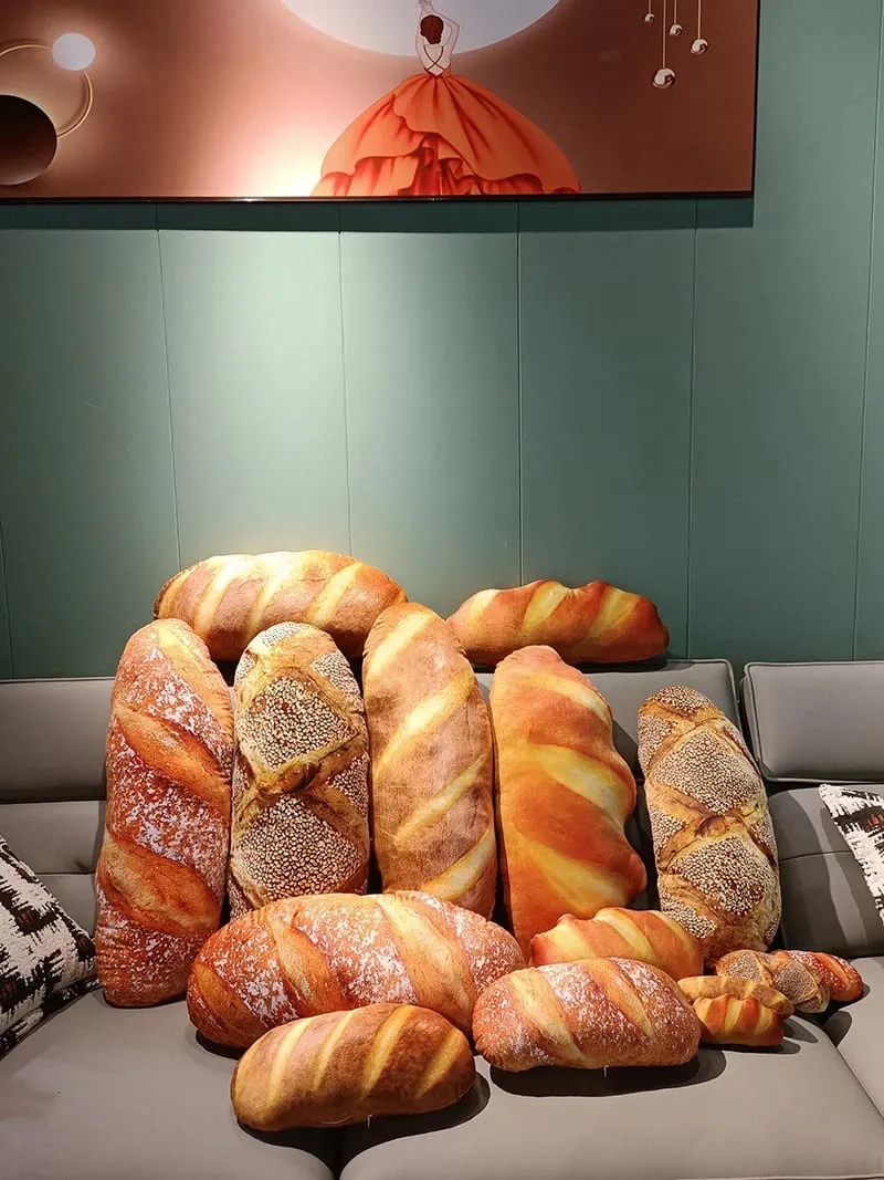 Giant Pillow Simulation Kawaii Big Bread Plush Pillow Doll Soft Cute Food Cushion Toys for Kids Children Birthday Christmas Gift