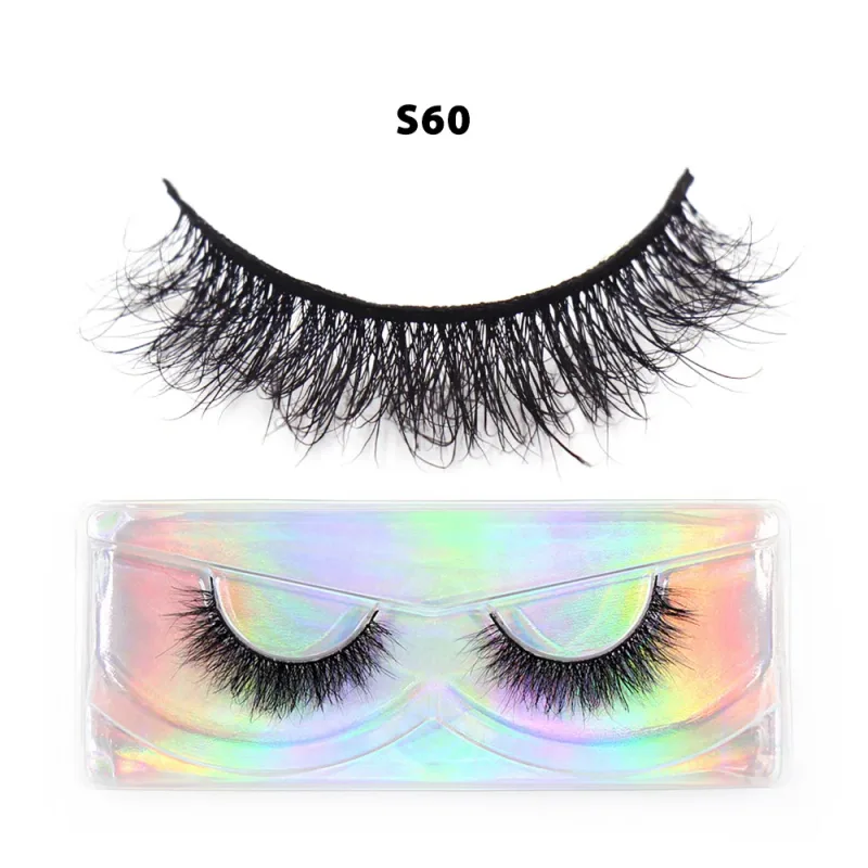 Short Natural 3D Mink Lashes Fluffy Wispy Fake Eyelashes Crisscross False Lashes Eyelash Extension Makeup — image 29