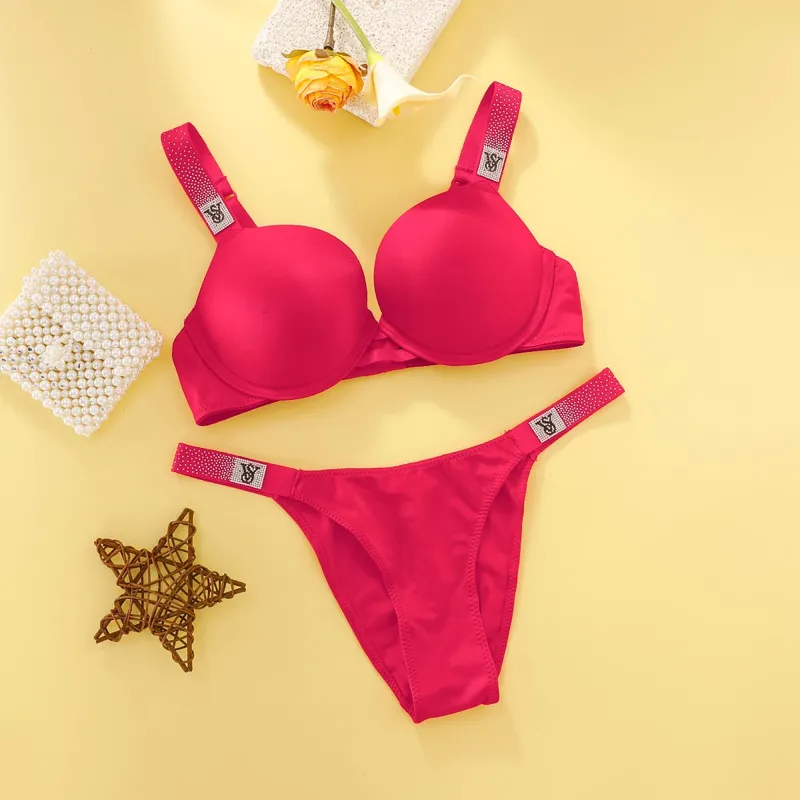 Victoria's Secret Lingerie Push Up Women Sexy Bra And Panty Set Lace Underwire Lingerie Sleepwear Pajamas New Arrival — image 4