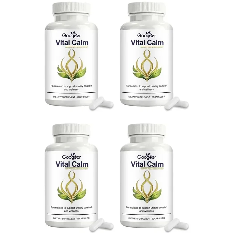 Googeer Vital Calm Capsules for Adult Urinary Wellness Support and Comfort with Magnesium and Cranberry Extract 60 Capsules