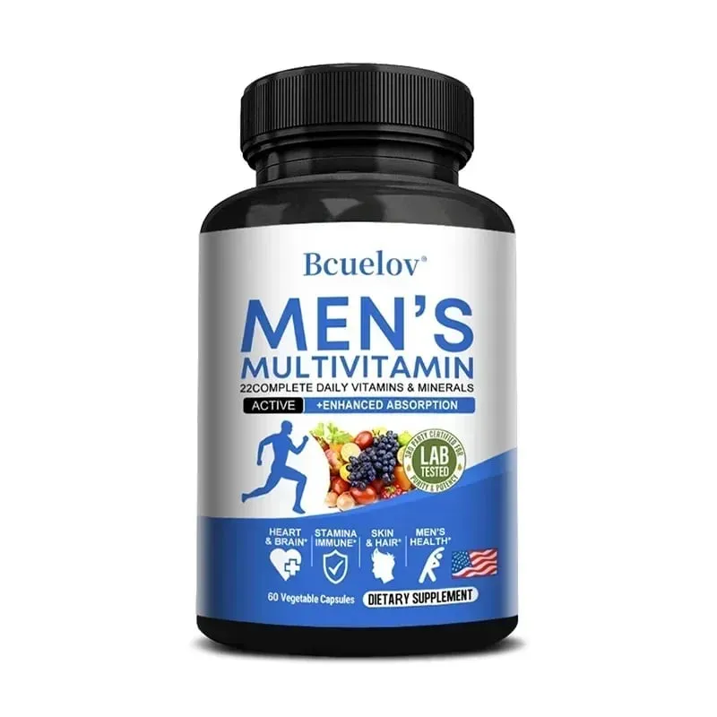 Tägliches Multivitamin für Männer – 22 Vitamine und Mineralien, veganes Nahrungsergänzungsmittel für Energie, Immunität, Verdauung, Haut und allgemeine Gesundheit — image 9