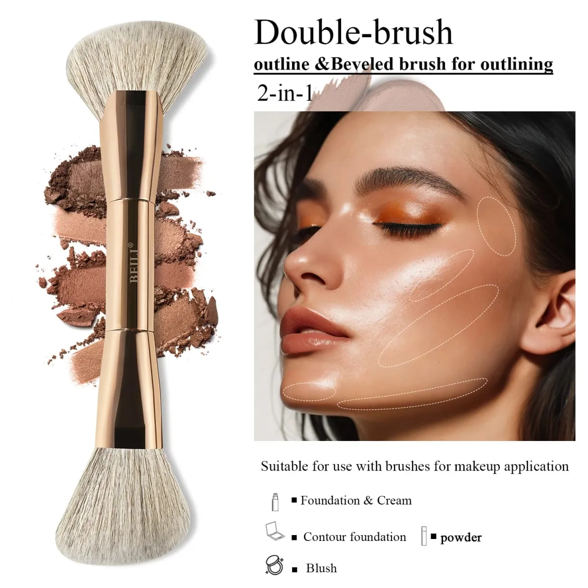 Major Sculpture Dual-ended Sculpting Brush for Makeup — image 4
