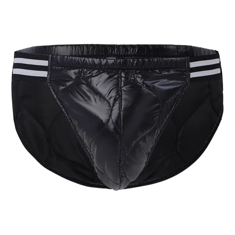 Mens Warm Padded Diaper Cover Briefs Elastic Waistband Quilted Puffer Underwear Underpants for Adaptive Special Needs Clothing — image 2
