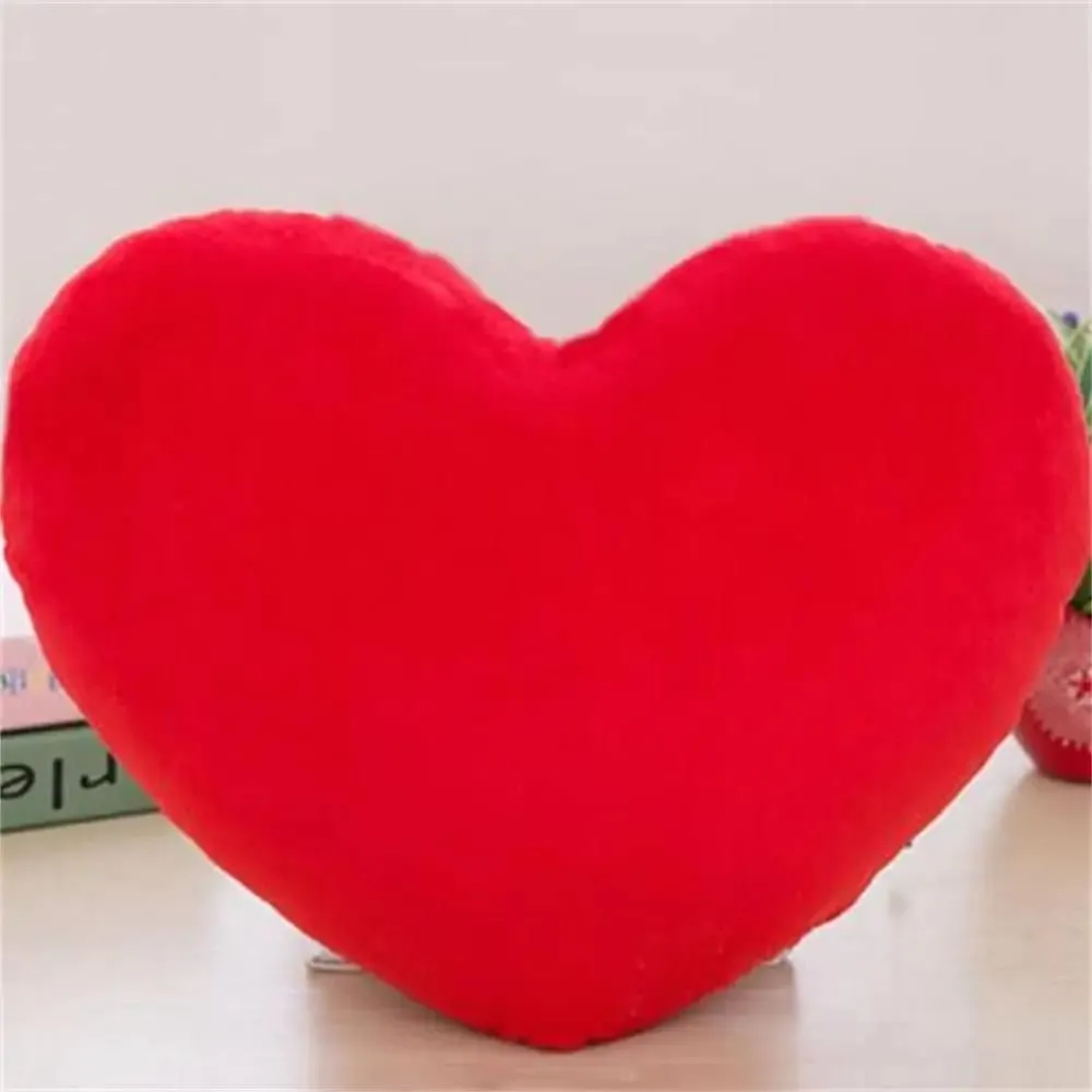 Pink Color Home Decorative Valentines Day Heart Pillow Soft Pillow Pillow Heart Shape