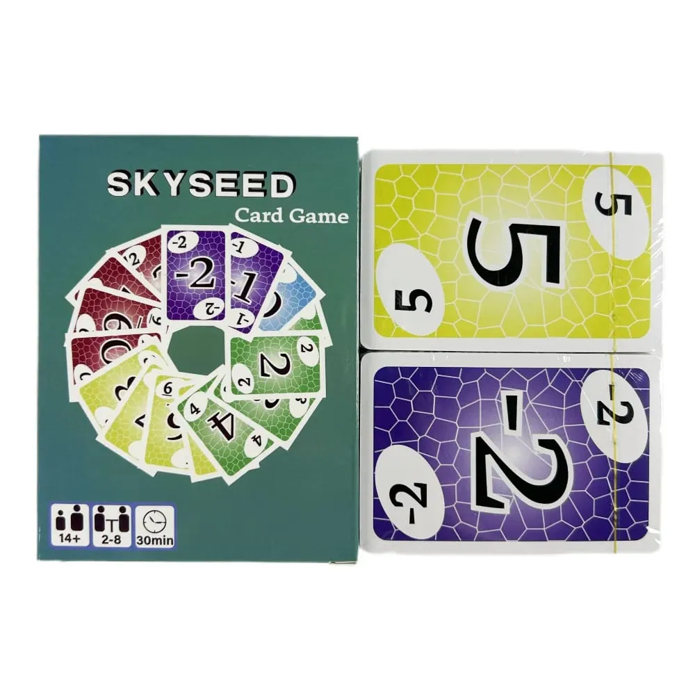Skyseed Card Game 150 Playing Cards Board Game Deck Fun Action Edition Social Collective Games Christmas and Halloween Gifts