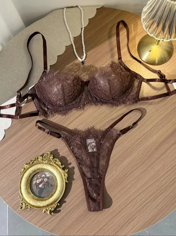 Elegant Summer Lace Bra Sheer Embroidered Comfortable Support Anti-Sag Full Coverage Modest Design & Women Large Chest Minimize