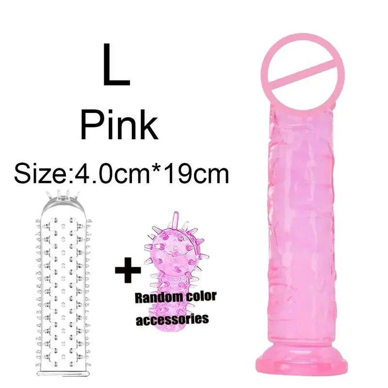 ราคาถูก Super นุ่มสมจริงผู้หญิงเร้าอารมณ์ Anal Big Dildo ดูดถ้วย Jelly Dick เพศของเล่น Clitori ช่องคลอด Masturbators อวัยวะเพศชาย — image 17