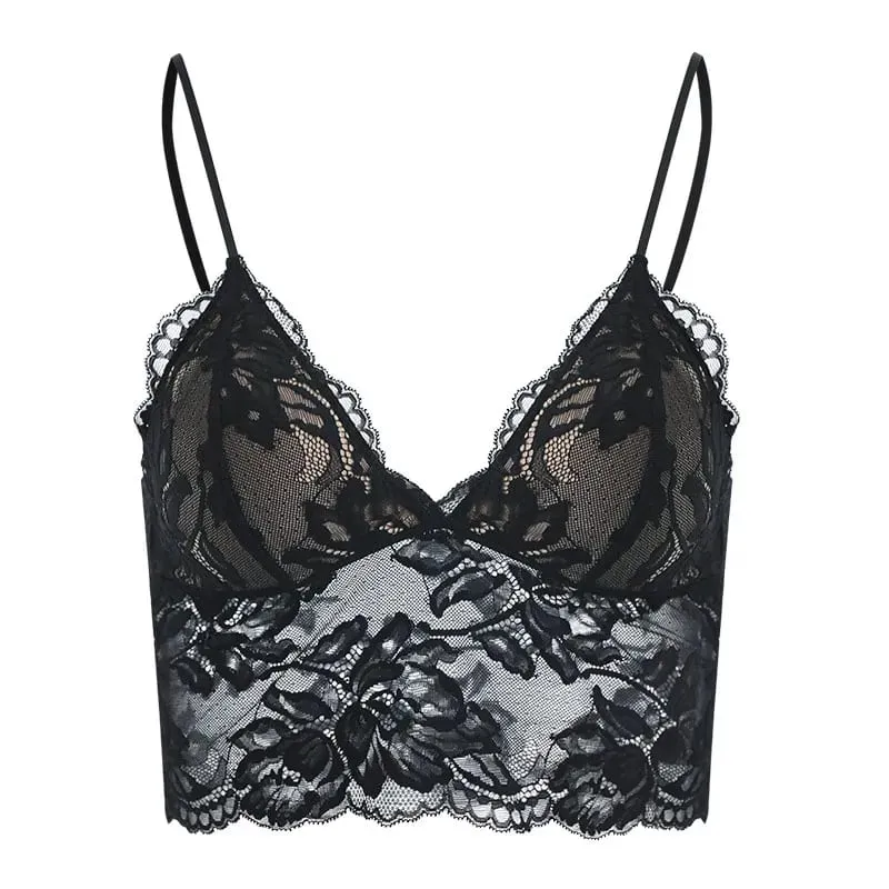 Ultra-thin French Lace Wireless Bra Set strapless Triangle Cup Slim Invisible Lingerie for Big Bust To Look Smaller and Stylish