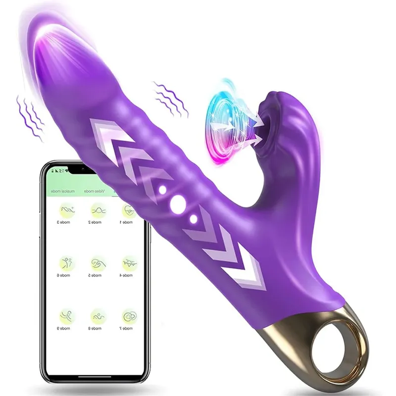 Sucking Vibrator Female Sucker Clitoris Stimulator for Women Dildo Massager Wand G Spot Thrusting Sex Toys Adult Goods Shop