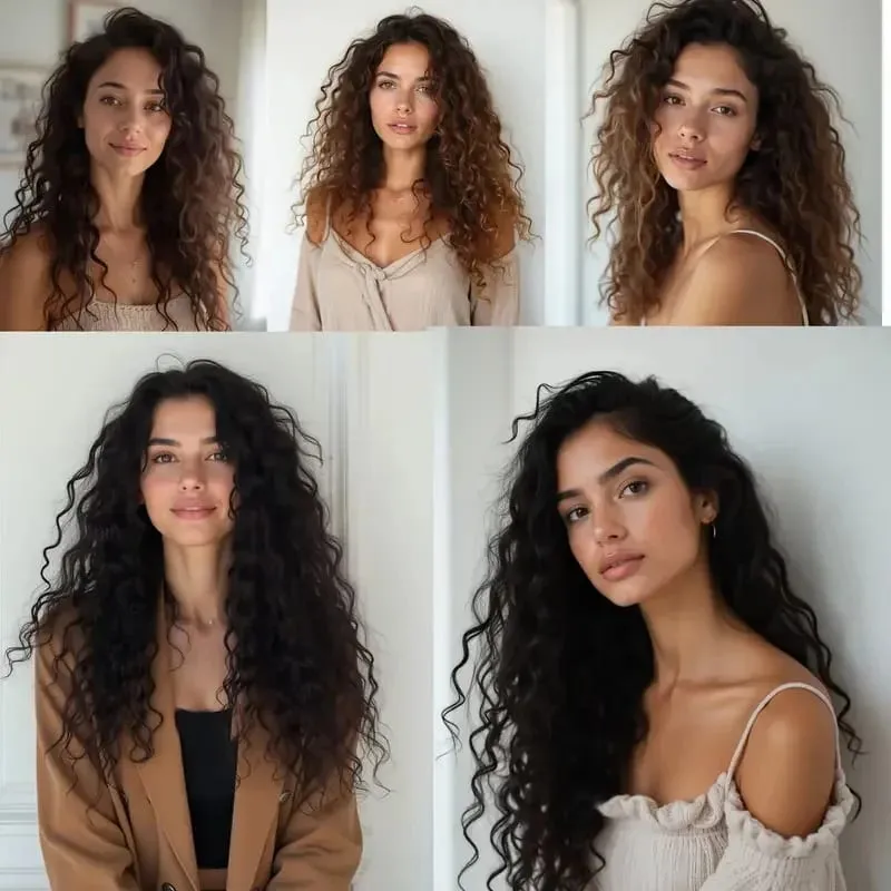 18Inch Synthetic One Piece 6 Clips Short Wavy Curly Clip-In Hair Extension Invisible Fulffy Black Brown Hairpiece for Women — image 7