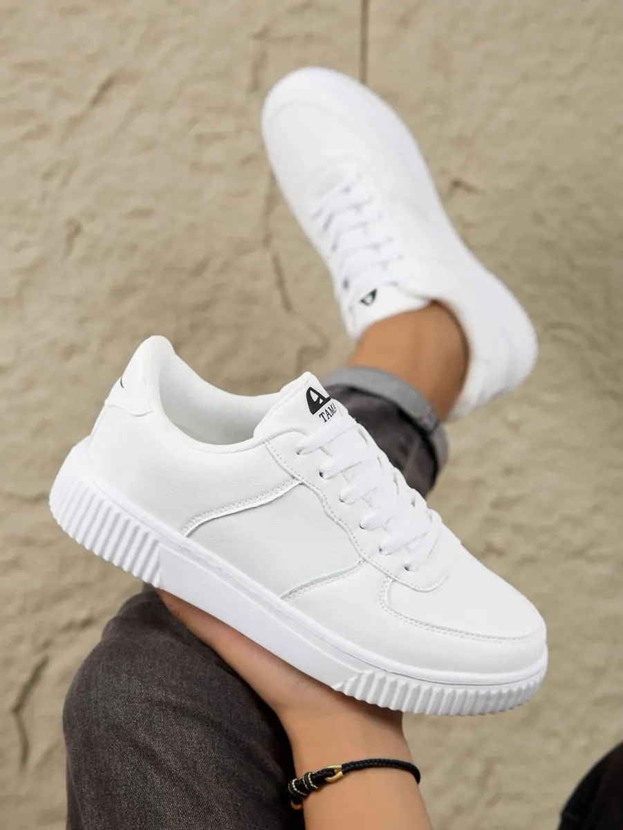Fashion Leather Men White Sneakers Breathable Comfort Classic Casual Shoes Mens Women Outdoor Walking Shoes Couple Footwear Size — image 4