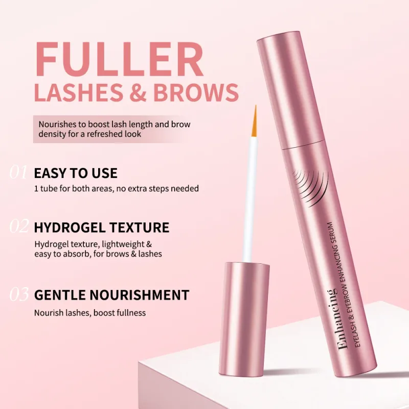 Eyebrow Enhancer Serum Nourishing Eyelash Natural Ingredients for Longer Fuller Thicker Eyebrows Eyelash Eye Makeup Cosmeti — image 4