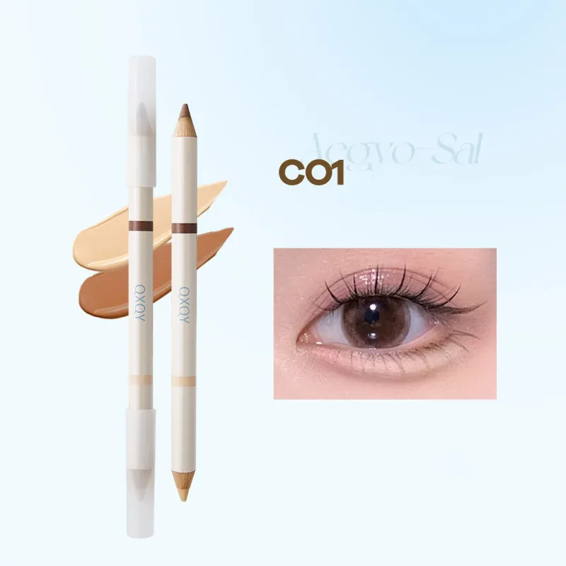 Double Tip Aegyosal Pencil Highlighter Matte Under Eye Tear Bag Liner Arrow Pen Eyeshadow Stick Korean Make Up Women Cosmetics