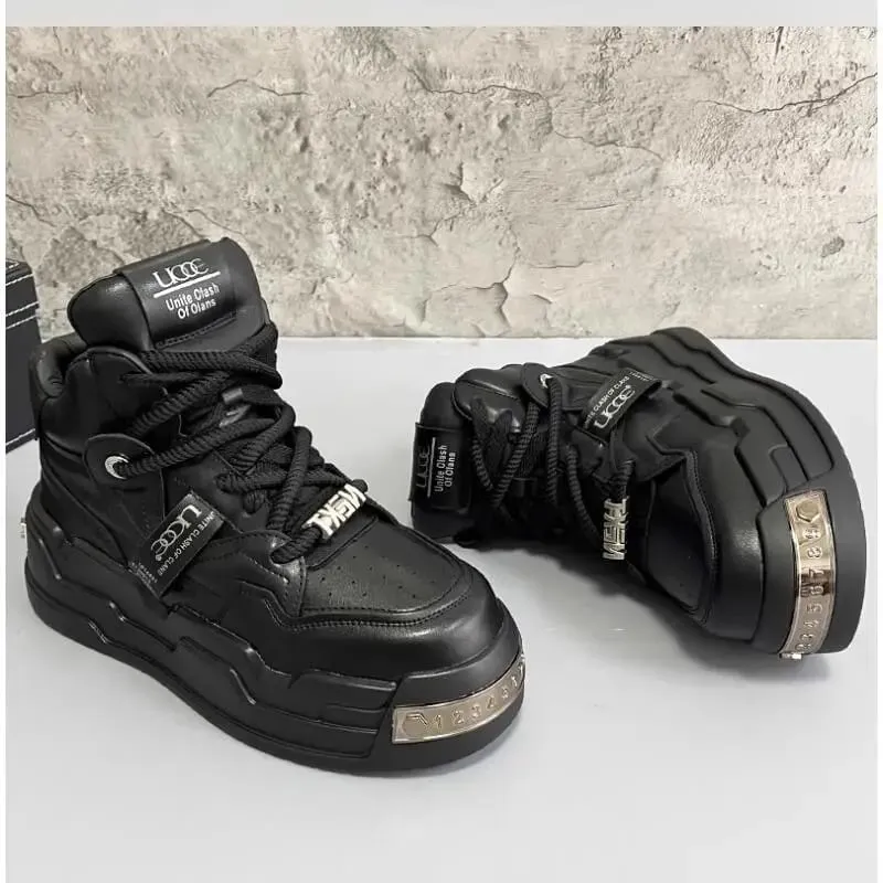 Platform na Non-slip Man Walking Sneakers Magaan na Panlalaking Running Shoes Breathable Platform na Sport Shoes Fashion Men Casual Shoes