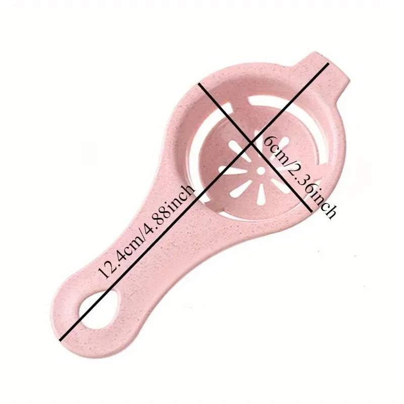 1pc Sustainable Wheat Straw Egg Separator - Easy Yolk & White Filter For Baking Kitchen Gadget — image 3
