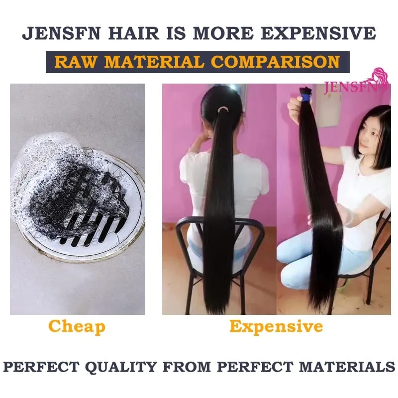 Straight Flat Tip Human Hair Extensions 16"-26" Inch 1g/Strand 100% Hair Extensions Keratin Capsule Fusion Hair For Women