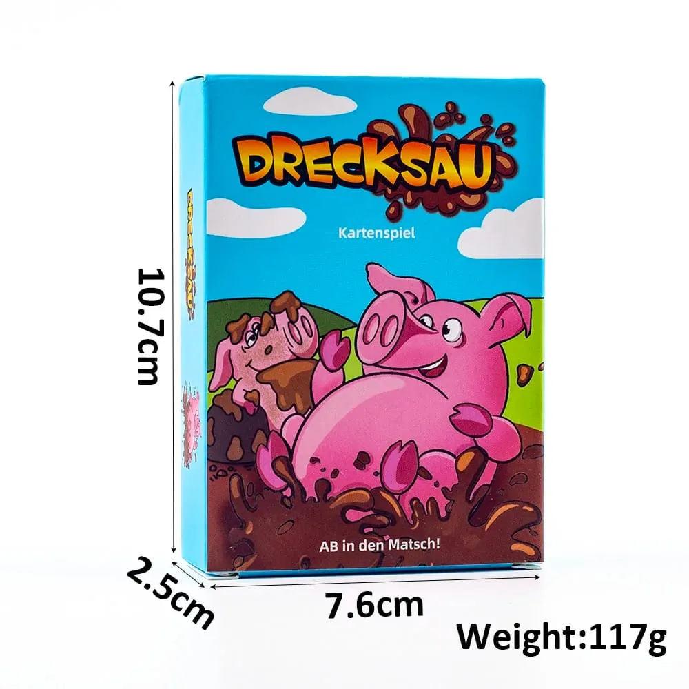 Drecksau Party Card Game 1Set 10.7*7.6cm Intellectual Board Game Fun Family Interactive Toy Gift for Party Gathering — image 3