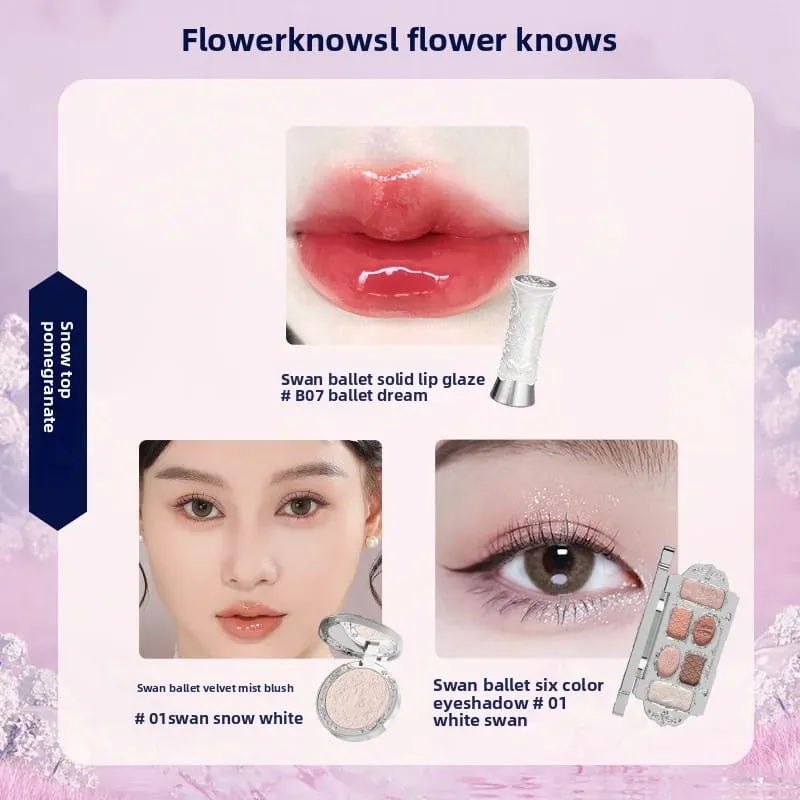 Flowerknows make-up Dárkové sady Little Angel Bunny Zahradní mušle Šperky Glaze na rty Tvářenka Flower Know SWEETIE BEAR Blush korektor