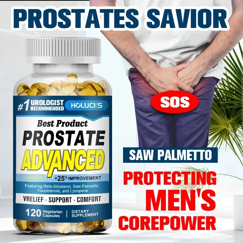 Prostate Capsules with Saw Palmetto Urinary Tract Health Relieve Frequent Urination Hair Growth Bladder Support for Men — image 3