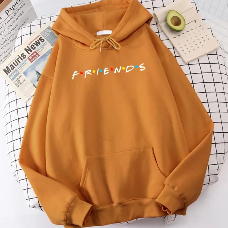 Sitcom Phim Bạn Bè In Hình Nam Hoody Hàn Quốc Trang Áo Đơn Giản Cổ Tròn Có Mũ Trùm Đầu Phố Oversize Thu Quần Áo Nam