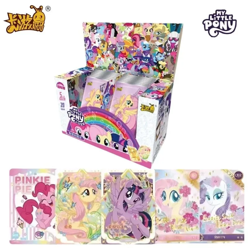 Echte My Little Pony-Karte, Regenbogen-Serie, Spielsammlungskarte, Cartoon-Kinderspielzeug, umgebendes Mädchen-Geschenk, Originalverpackung
