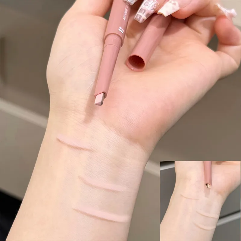 ART VALUE Two-tone Lying Silkworm Pen Under Eye Liner Brighten Shadow Makeup Pencil Nude Pink Lower Eyelid Highlighter Contour