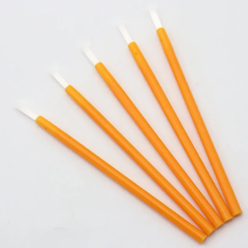 50Pcs Disposable Nylon Fiber Lip Brush Lipstick Wands Clean Applicator lip Gloss Brushes portable Cosmetic women Makeup Tools