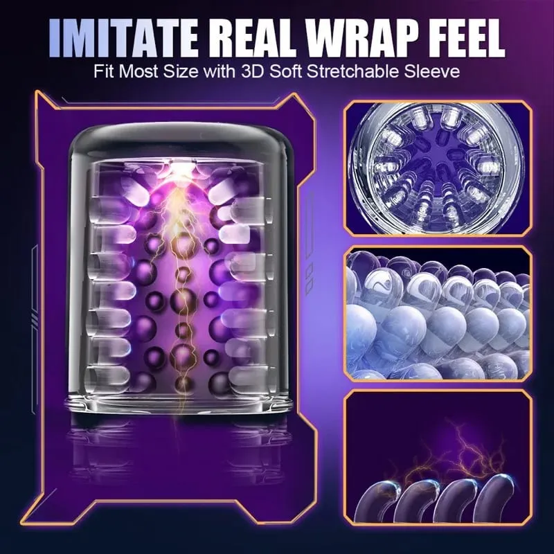 Automatic Thrusting Rotating Male Masturbator Cup Sucking Penis Pump Oral Simulatior Adult Sex Machines Erotic Products for Men — image 5