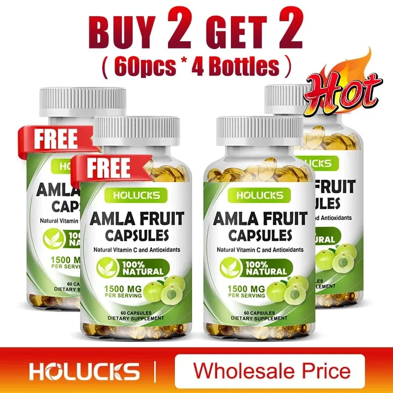 Amla Vitamin Supplements Supports Metabolism Detox & Digestion Collagen Booster Provides Cellular Defence Skin Hair Health — image 9