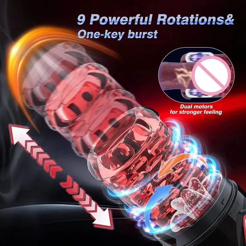 Automatic Male Rotate Mastubator Sucking Blowjob Machine Masturbation Cup Sex Toys Adult Goods for Men Masturbate Supplies — image 4