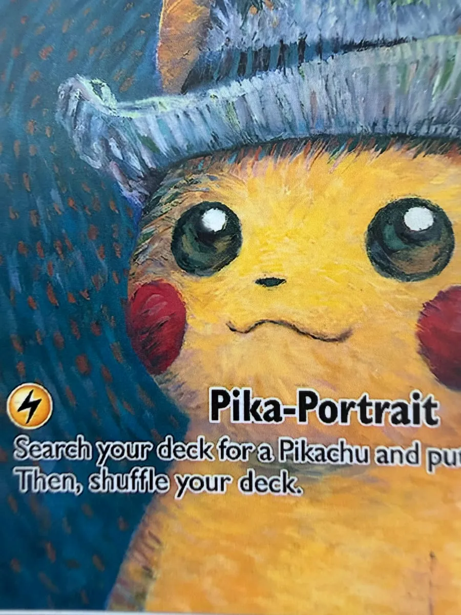 DIY POKEMON SVP 2023 ENPIKACHU/GREY FELT HATPOKEMON XVAN GOGH GEM MT GREY FELT HAT GOGH Game Card Gift Toy Dropshipping — image 4