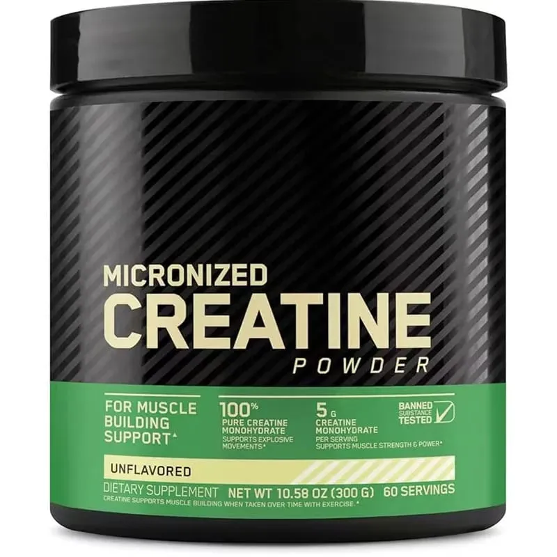 Micronized Creatine Monohydrate Powder Pure Unflavored Muscle Strength & Lean Muscle Support 5g Per Serving 300g 60 Servings
