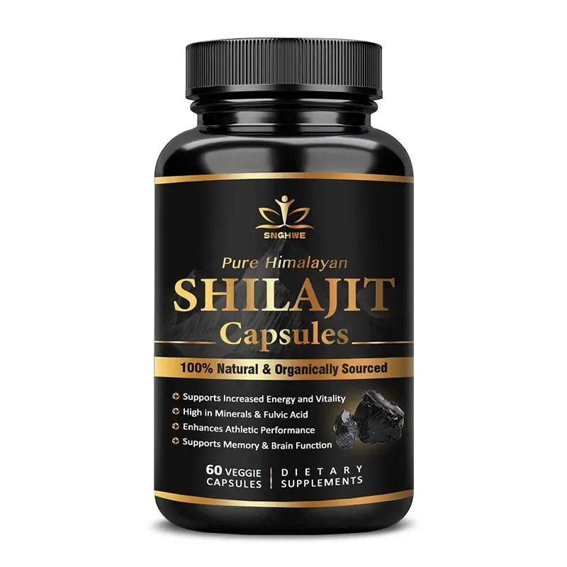 Shilajit Pure Himalaya Organic Shilajit Supplement med Purity Høj dosering og styrke til energistyrke og immunitet mænd og kvinder