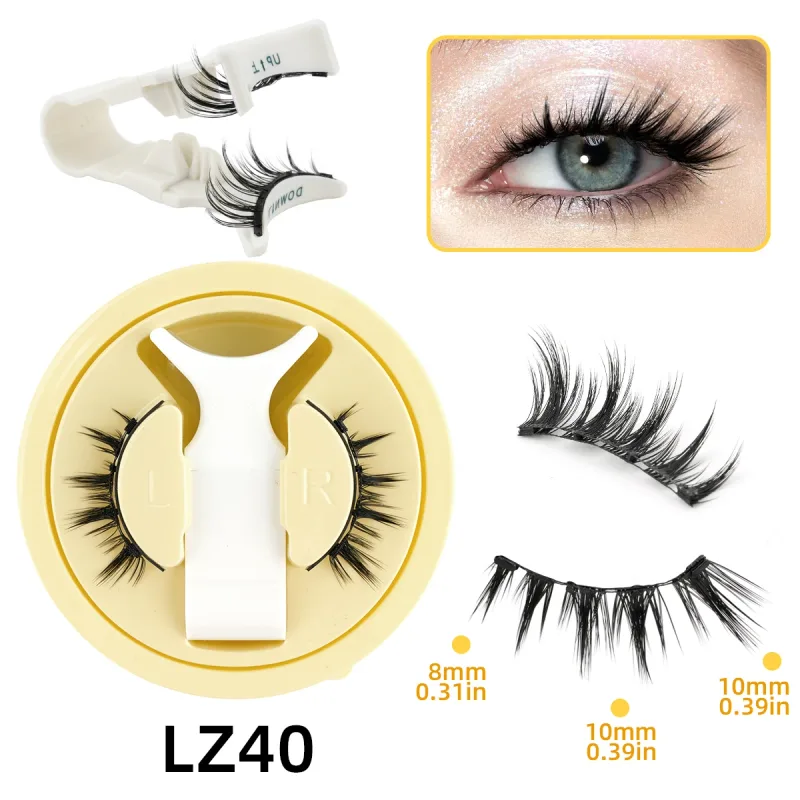 1 Set Magnetic Eyelashes Reusable Cat Eye Magnetic Lash Cosplay Sensitive Eye Friendly Natural Curler False Lashes Make Up Tool