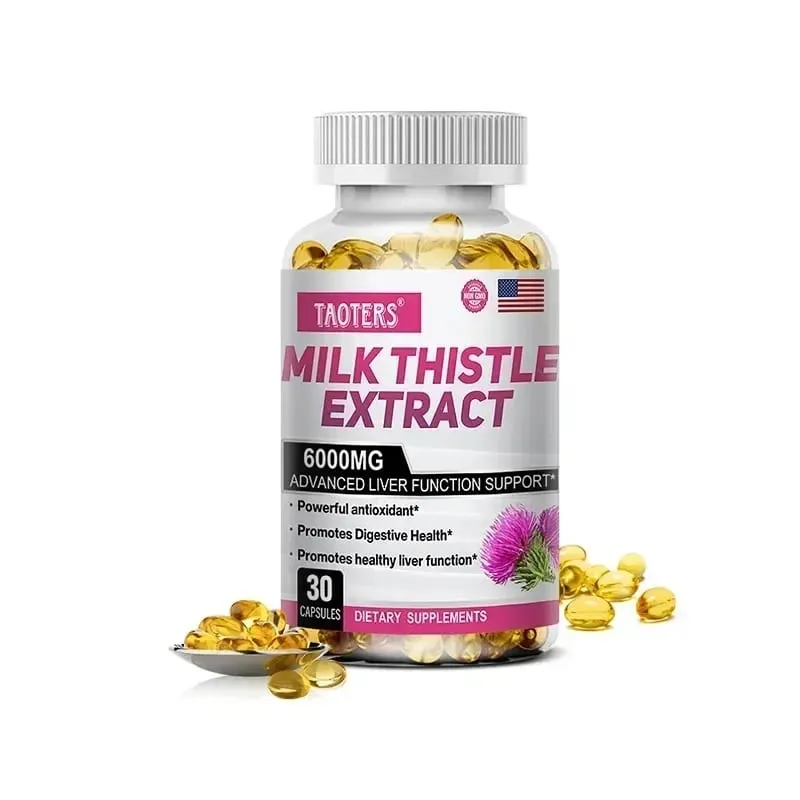 Milk Thistle with Dandelion Root - Liver & Kidney Health Support Supplement - Vegan Non-GMO Gluten Free