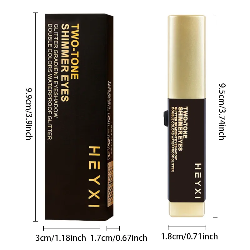 Double Color Eye Shadow Stick Naturally Tinged Not Easy to Mottle Off Makeup Pure Color Create Natural Makeup Effect