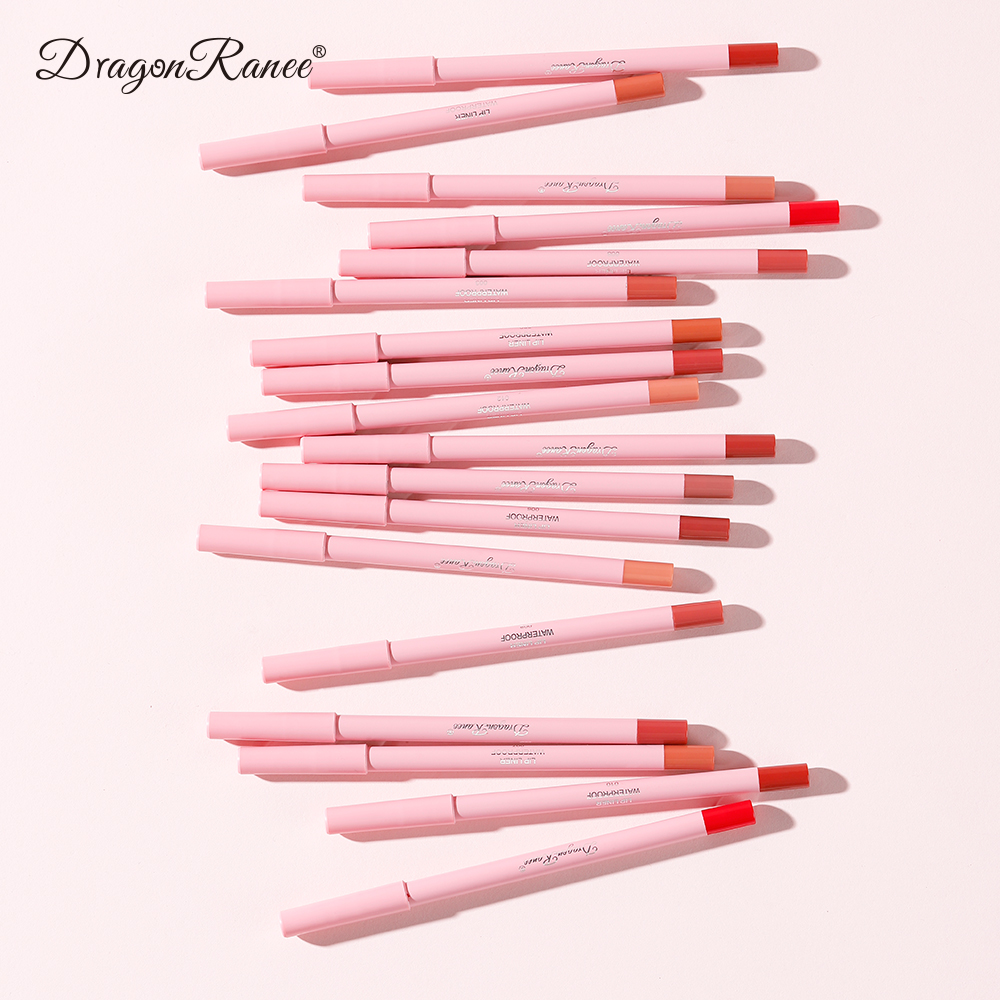 Waterproof Matte Lip Liner in Bean Paste Color Lip Plumping Lipstick Pen Non-Fading Lip Liner Waterproof and Sweat-Proof Long-Lasting Matte Lip Liner One-Second Plump Lip Lipstick Pen
