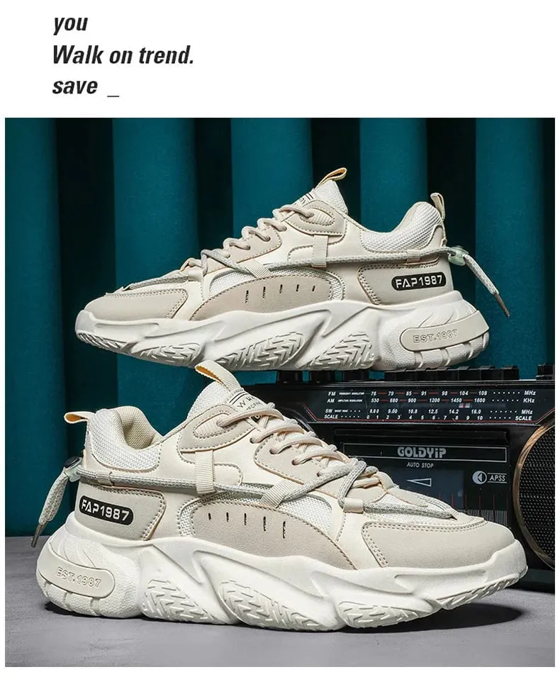 2026 Winter New Men's Shoes Trendy Sport Running Casual Versatile Breathable Height-increasing Dad INS Trendy Sneakers — image 4