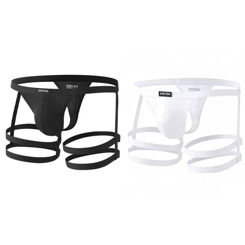 Ademende elastische stringslip voor heren, jarretel, laagbouw met U-bolle buidelontwerp, geschikt voor de lente, zomer, herfst, winter — image 7