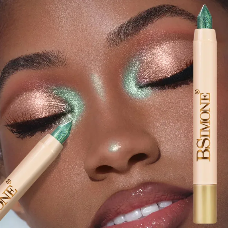 1PC Pearlescent Eyeshadow Sticks High Pigmented Eyeshadow Pencil Glitter Waterproof Long-Lasting Eye Makeup Non-Smudged