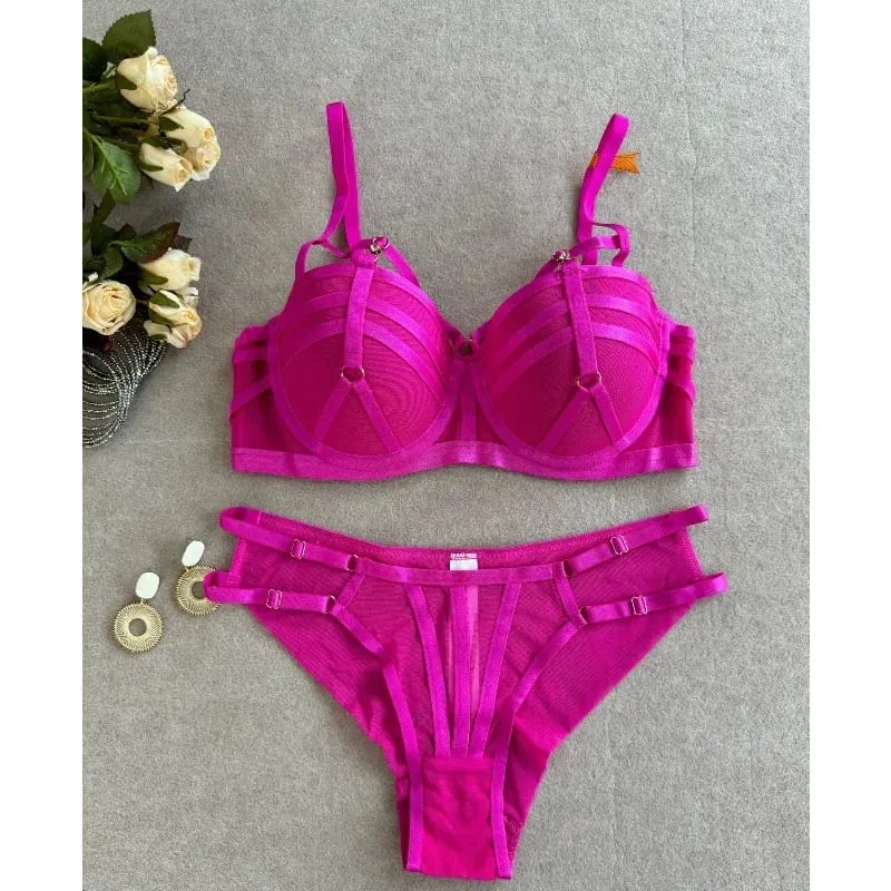 Cute Sweet Pure Desire Bralette Set for Women Wireless Push Up Bra Small Chest Summer Lace Lingerie New Style Free Ship MOYISU — image 1