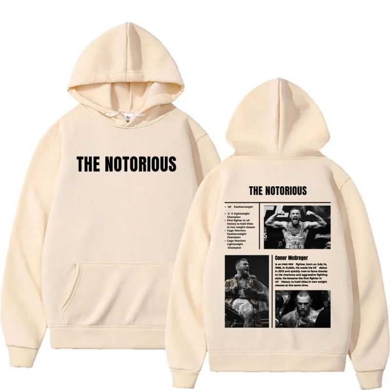 Limited The Notorious Conor McGregor Sweatshirts Men Women Violence Aesthetic Gothic Hoodies Autumn/Winter Long Sleeve Pullovers — image 6