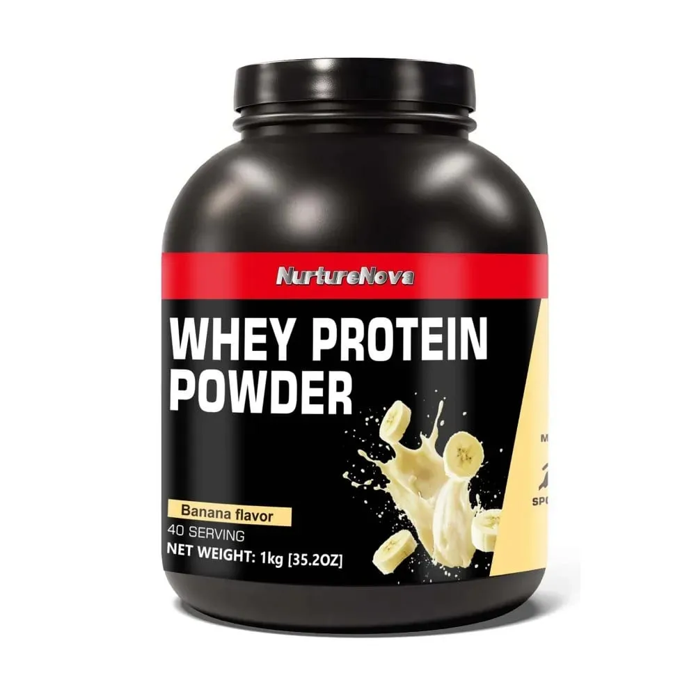 NurtureNova Whey Protein Powder 40 Porções Mistura de Bebida Proteica para Adultos Chocolate Matcha Sabor Morango Nutrição Diária — image 5
