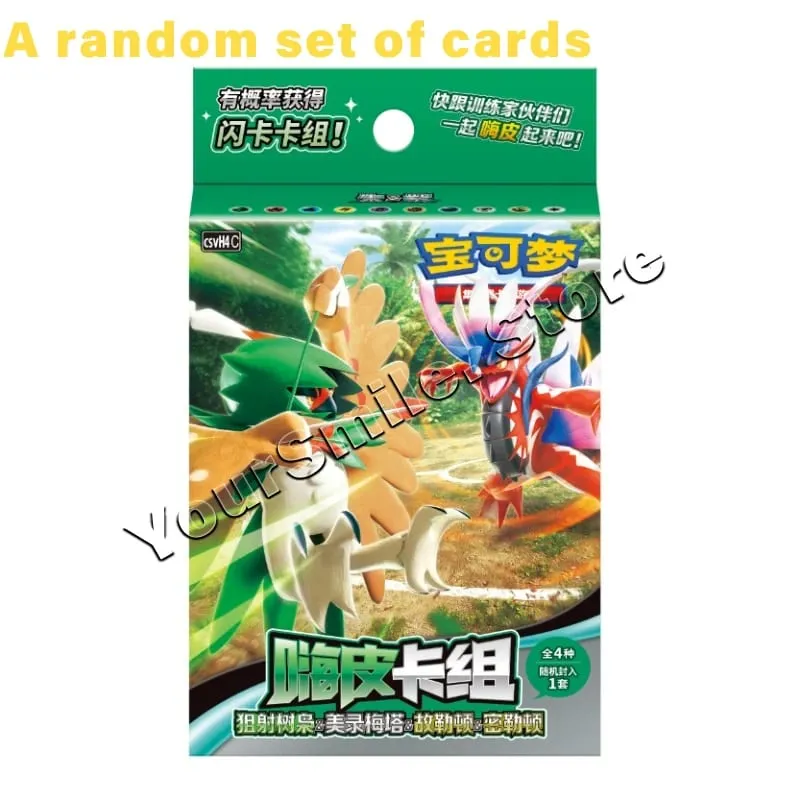 Kad Dagangan Pokemon Asal Kotak PTCG Tulen Versi Cina Kad Paparan Dek Hadiah Hari Lahir Kanak-kanak