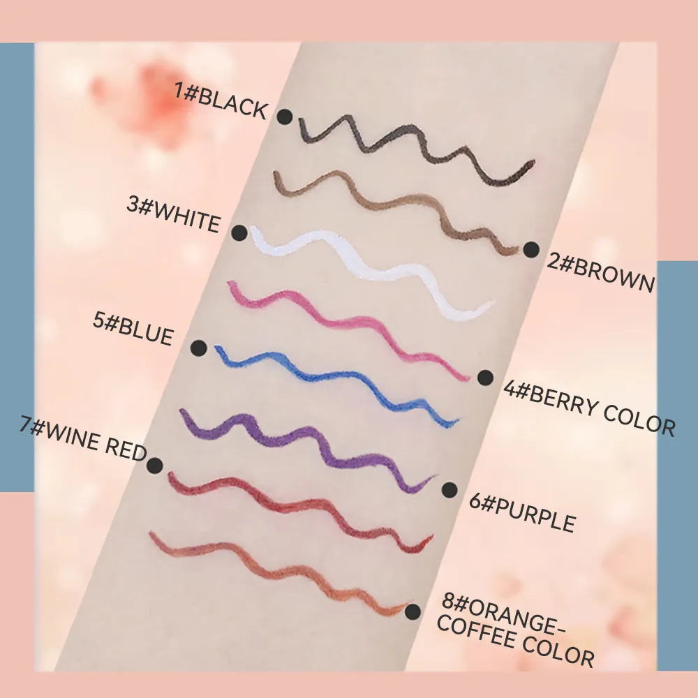 Colorful Eyeliner Multi Color Eyeliner Slim Pen Smoothly Outlines Creative Eye Makeup Eye Makeup